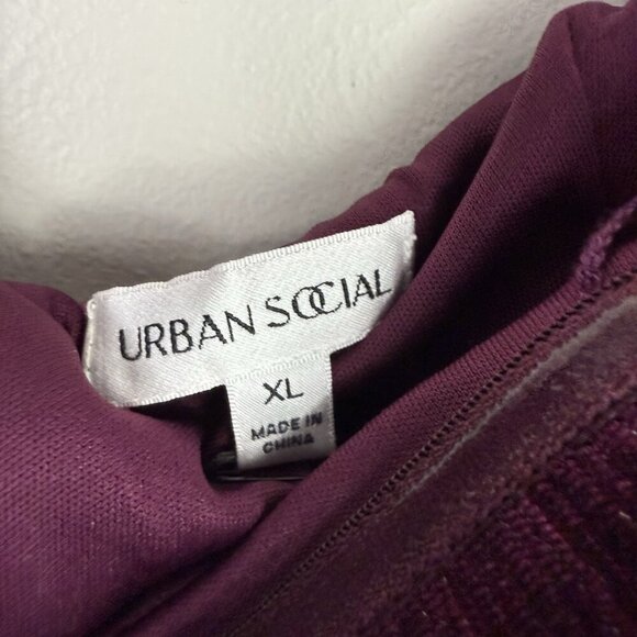 Urban Social Strapless Velvet Mini Dress XL NWT Off Shoulder Party Night Out - Picture 5 of 8